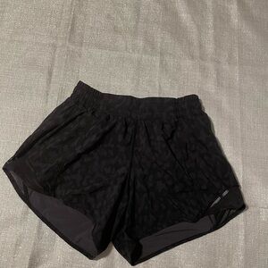 lululemon athletica Black Patterned Athletic Shorts